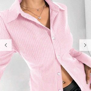 Pink Striped Shirt
