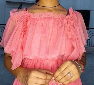 Pink Ruffled Dress