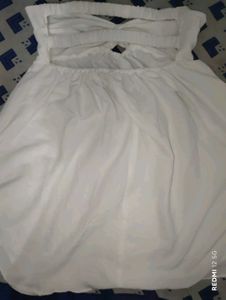 White Strapless Mini Dress