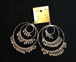 Silver Big Earring.
