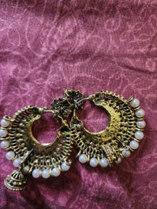 Elegant Pearl Jhumka Earrings