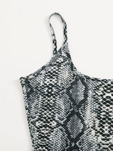Shein Snakeprint  Bodysuit