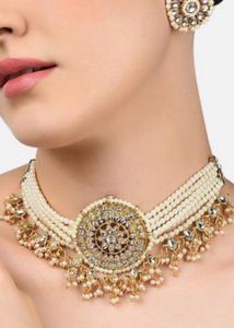 Pearl & Gold-Tone Statement Choker