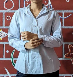 Formal Blue Shirt For Women