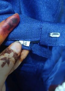 blue colour shiny coat