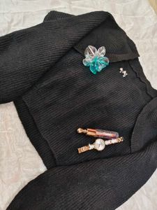 Cozy White + Black Sweaters