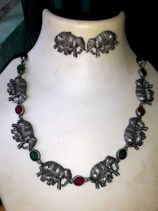 Elephant Jewellery Brass Set