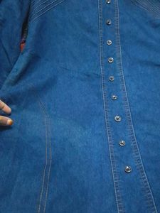 Denim Long Kurta 💙