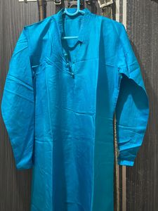 Silk Kurta With Full Sleeves Princess Collar