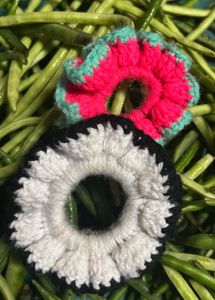 Crochet Hair Ties - Set of Two