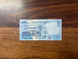 20, 50, 100, 200 MALAWIAN KWACHA BANKNOTES