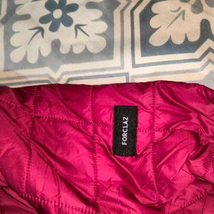 Burgundy Puffer Jacket