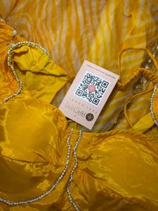 Aaccho Pre Draped Yellow Saree