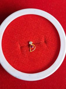 Nose Pin Gold Parrot Design