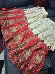 Red &amp; Gold Lehenga Choli