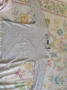 Gray Long Sleeve Top