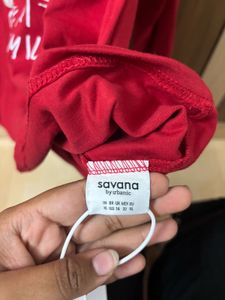 Red Cat Graphic Long Sleeve Tee