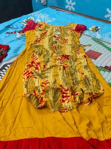 Floral Print Kurta
