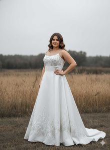 Elegant White Bridal gown
