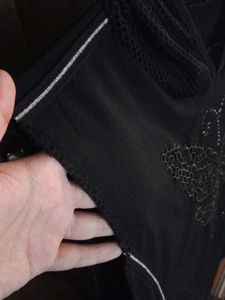 Sassy Black Butterfly Hooded Top