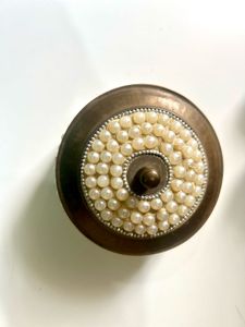 Combo Of Decorative Metal Box &amp; Kumkumhaldi Holder