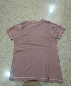 Roadster Mauve Solid T Shirt