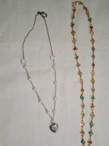 Silver Heart Pearl Pendant