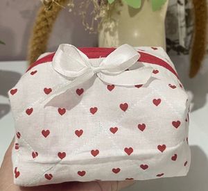 Heart Print Pouch