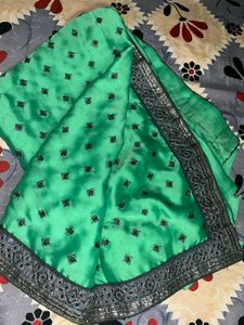 Heavy Saree With Stitched Blouse
