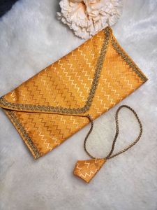 Ethnic Yellow Pouch