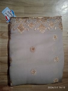 Golden Work Saree