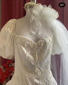 💓🦋Beautiful White Gown+headband Set💓💗