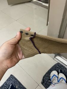 Madame Brown Buttoned Top