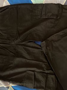 Adjustable Black Cargo Pants