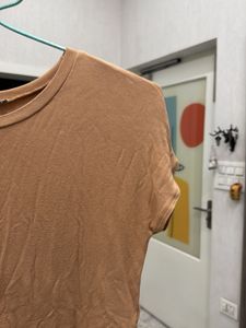 Caramel Brown Basic Tee