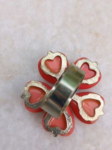 Cute Heart Flower Ring