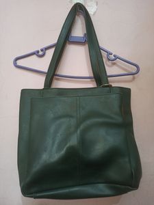 Women Makers Olive Green Shoulder Handbag