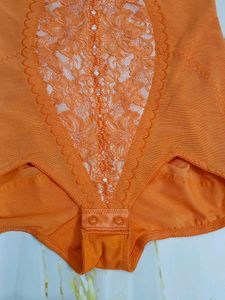 (460)Vintage Orange Lace Bodysuit