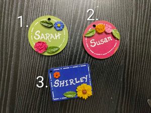 🌻Floral Personalised Keychains 🌸
