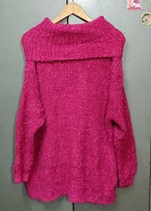 Pink Fluffy Roll Neck Jumper (FIXED PRICE)