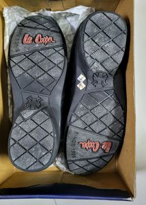 Lee Cooper Black leather Driving style Loafers