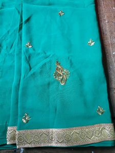 Elegant Green Saree