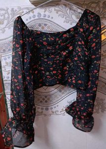 Smocked Crop Top