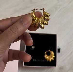 PALMONAS Gold Earrings Anti Tarnish water proof