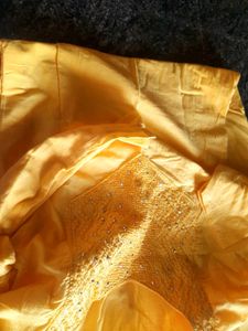 Yellow Embroidered Kurta