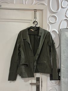 Green Cargo Coat Style