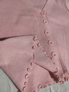 Ribbed Crop Top Aesthetic Soft Button Front Trend