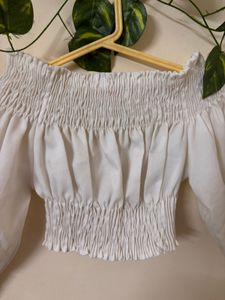White Off-Shoulder Top