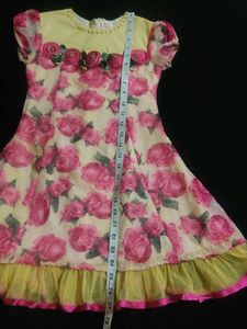 Beautiful Dress Rose Printed