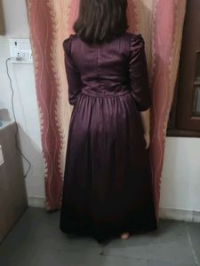 Party Wear Purple Gown For Girls